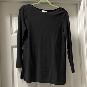 J.Jill black long sleeve‎ XS petite shirt